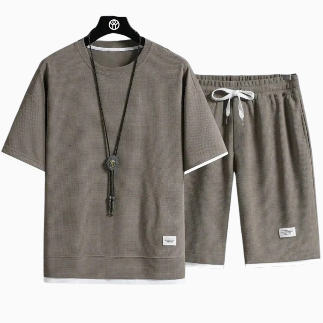 Elio | Ensemble homme été léger avec texture moderne coupe relax