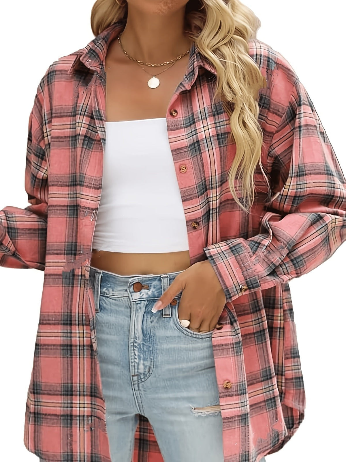 Veste Carreaux Femme Oversize – Coupe Décontractée Confortable | Catalina Lumberjack Automne