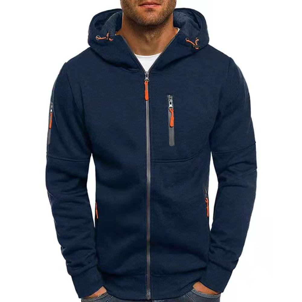 Sweatshirt Zippé Homme Capuche – Veste Légère Polyvalente | Jaxson Hoodie Jacket Automne