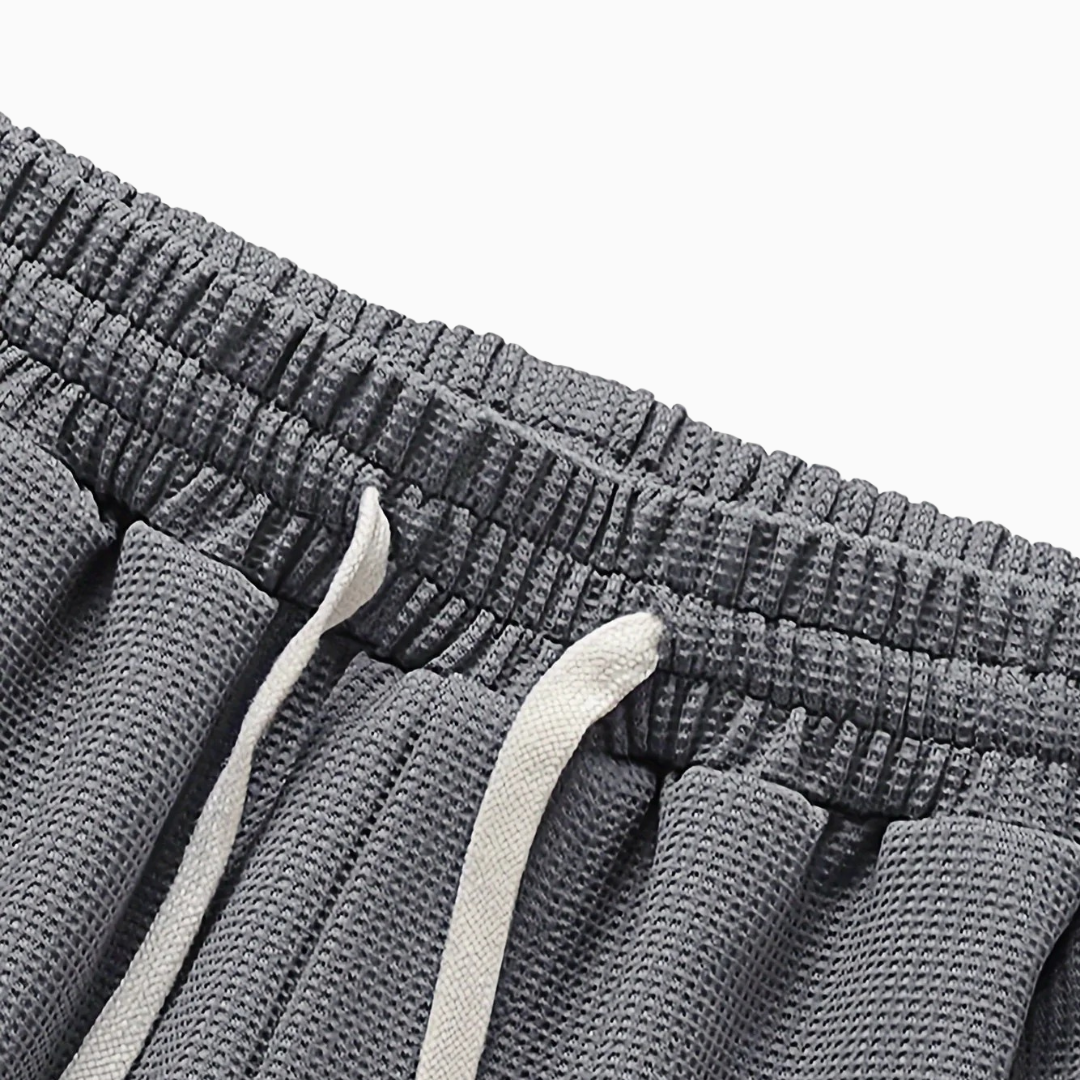 Ensemble homme t-shirt manches courtes et short taille élastiquée coupe droite