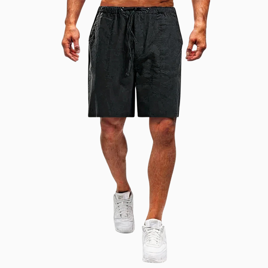 Luca short homme léger été taille élastique confort style décontracté plage