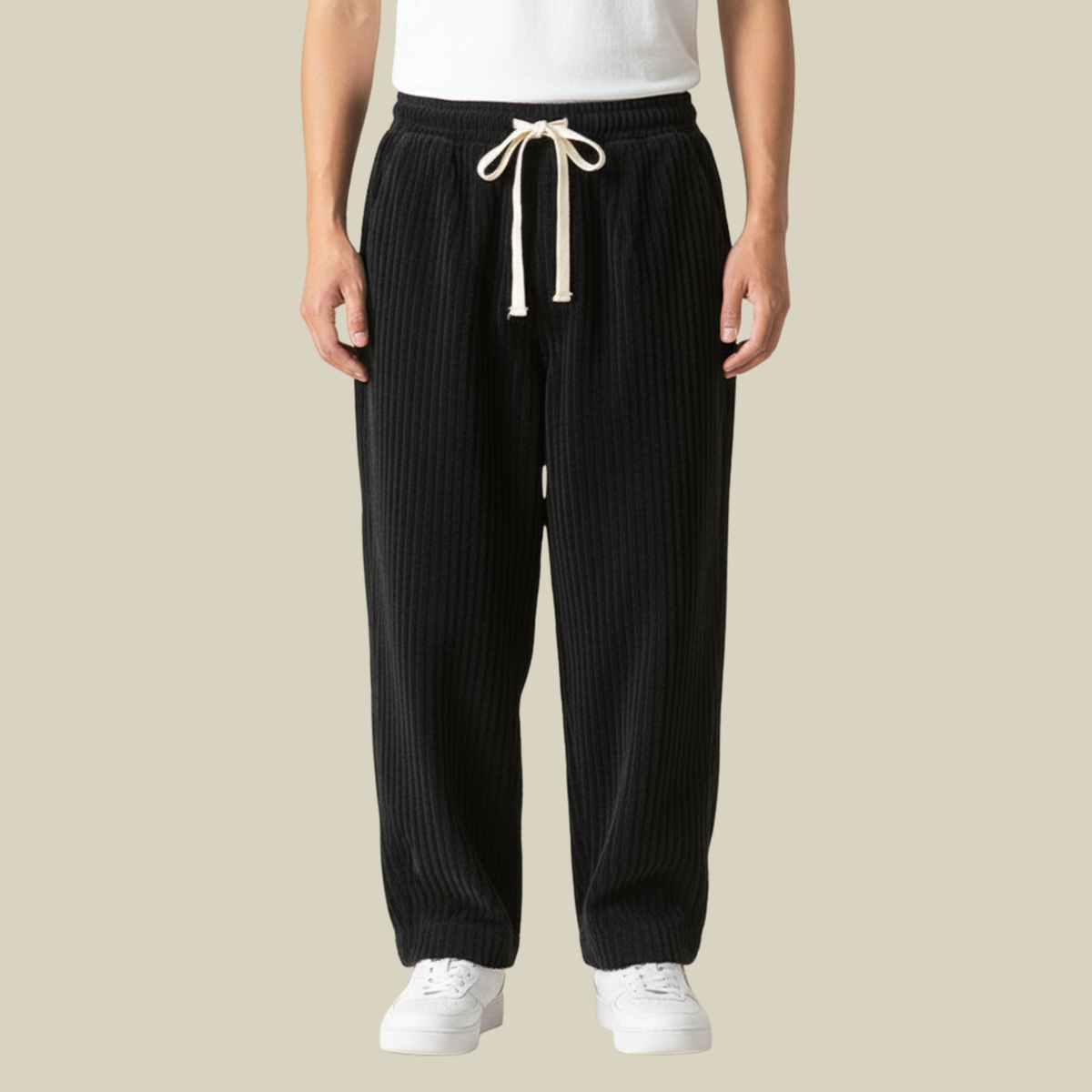 Pantalon Velours Côtelé Homme Taille Élastique – Coupe Confortable | Ryder Pantalon Casual