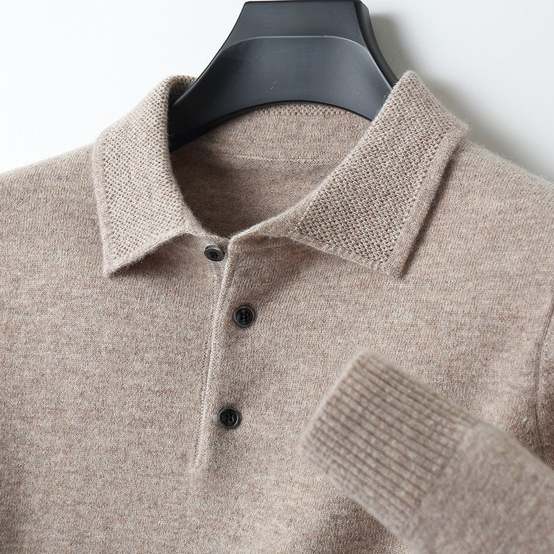 Polo Homme Cachemire Luxueux – Toucher Doux Premium Élégant | Rowan Polo Cachemire