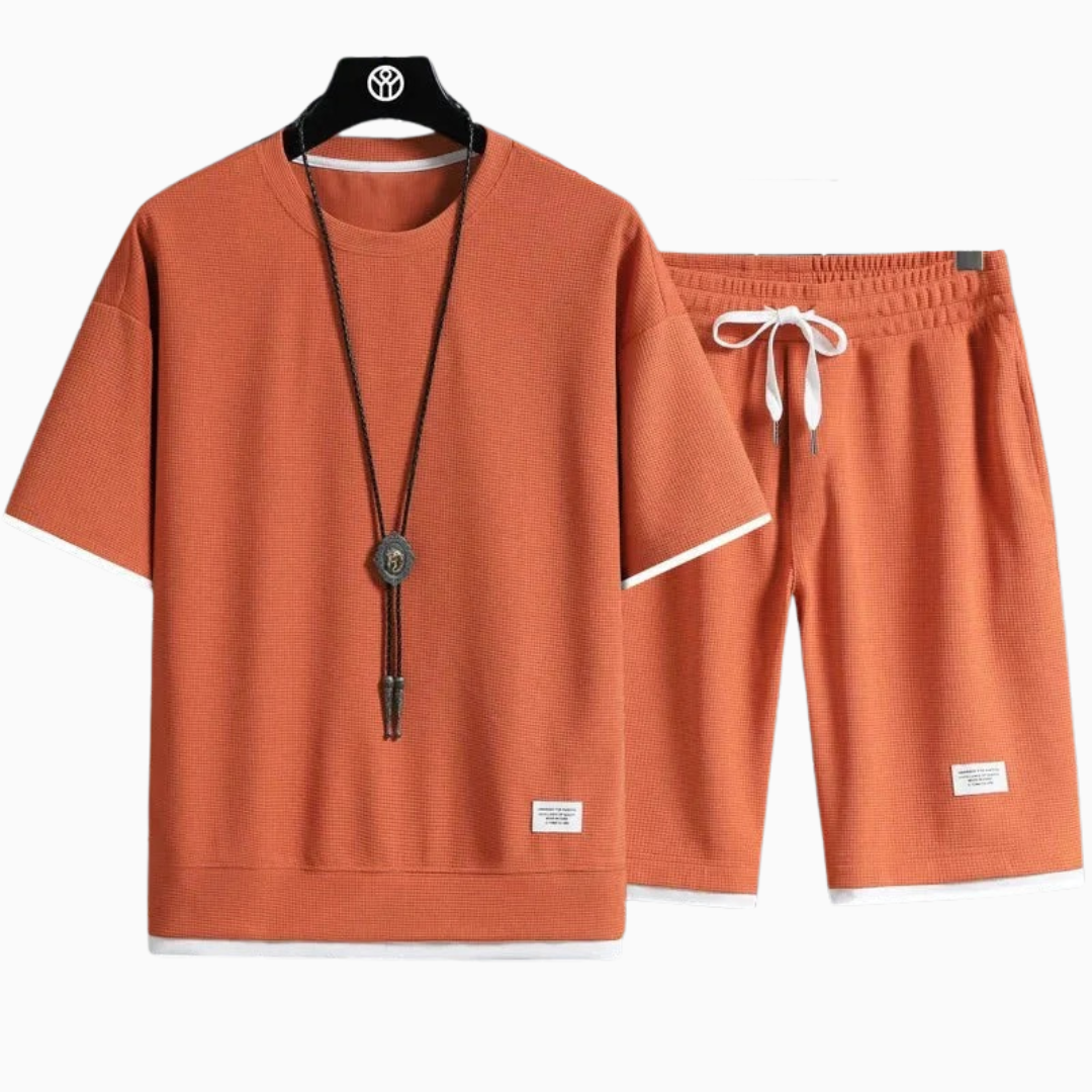 Elio | Ensemble homme été léger avec texture moderne coupe relax