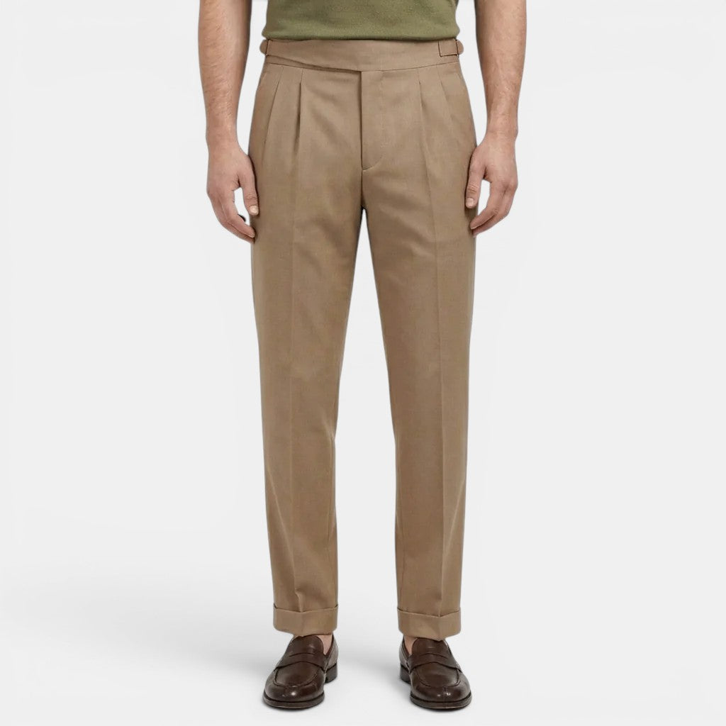 Pantalon Homme Tailleur – Coupe Ajustée Tissu Structuré | Style Élégant Bureau & Soirée