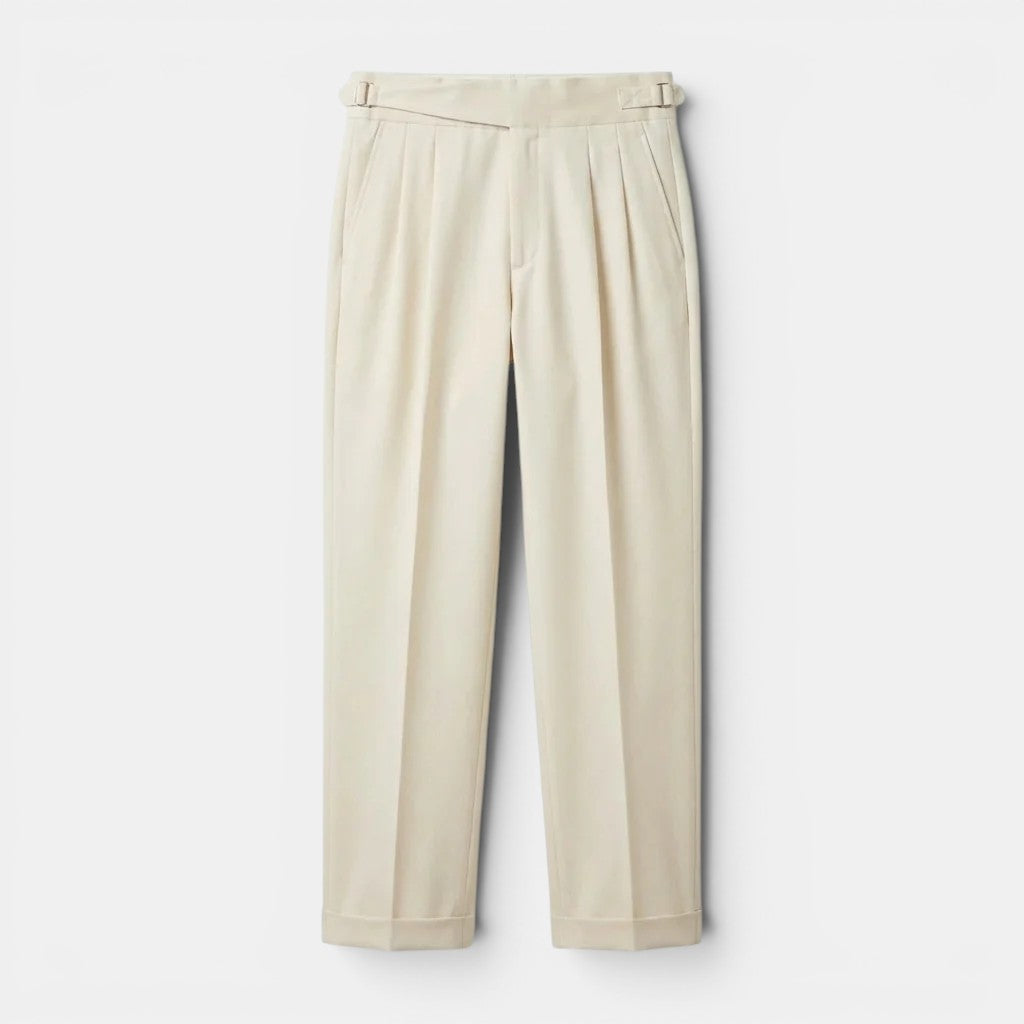 Pantalon Homme Tailleur – Coupe Ajustée Tissu Structuré | Style Élégant Bureau & Soirée