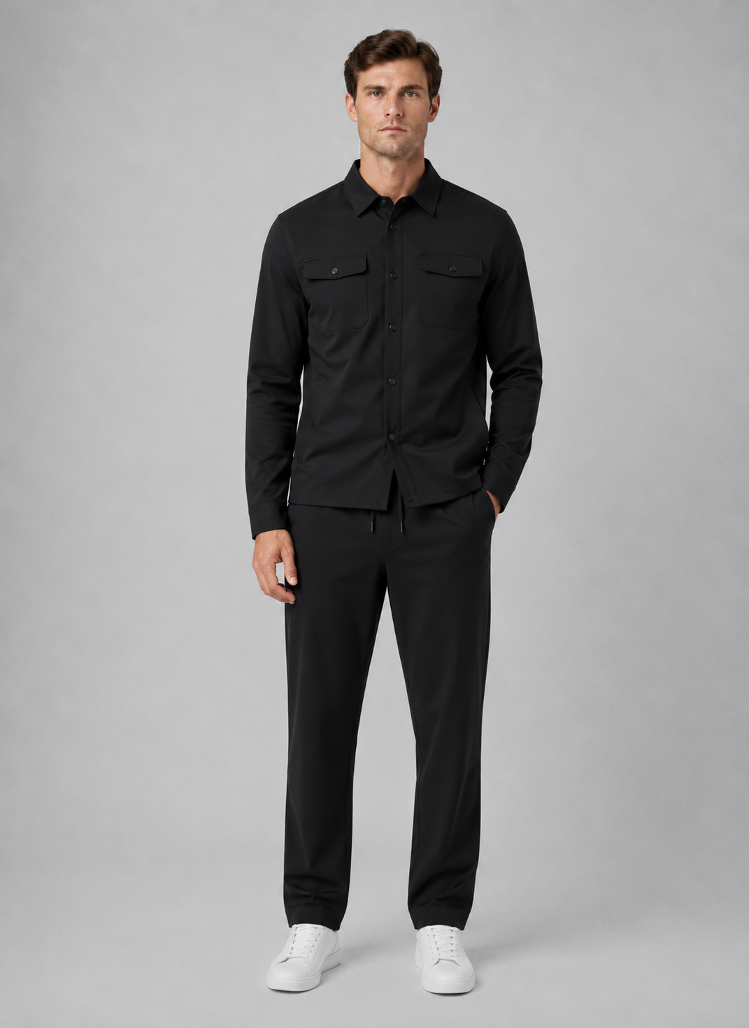 Ensemble Co-Ord Homme Overshirt & Pantalon – Coupe Décontractée | Style Casual Smart Automne