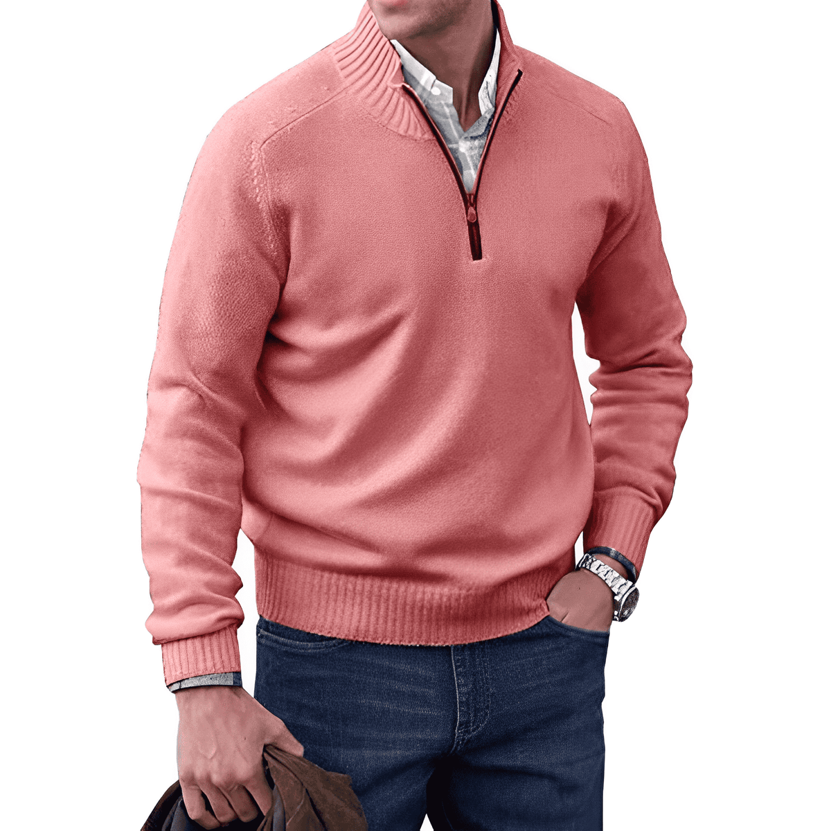 Pull Homme Cachemire – Coupe Classique Manches Longues | Luxe & Confort Hiver
