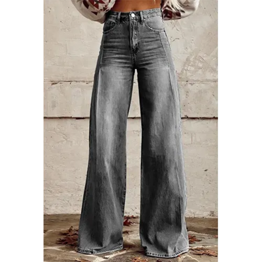 Elise | jean femme à taille haute et jambes extra larges