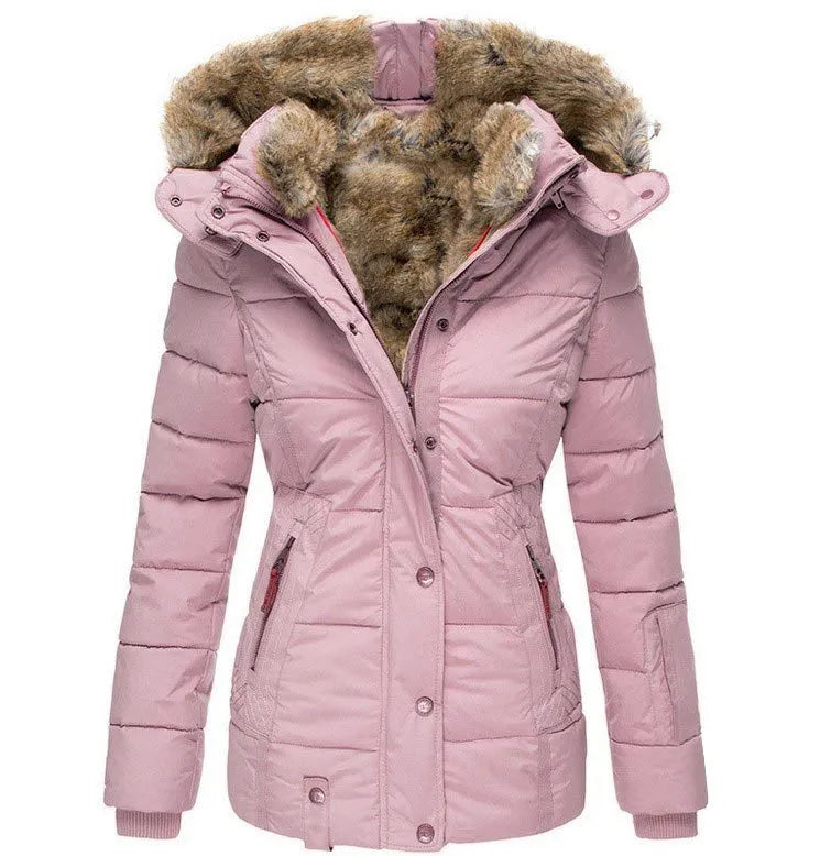 Parka Femme Imperméable – Capuche Fausse Fourrure Doublure Polaire | Chaud & Élégant Hiver