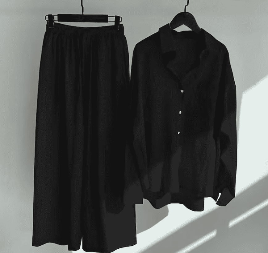 Ensemble Lin Femme – Blouse Ample & Pantalon Large | Légèreté pour l'Été