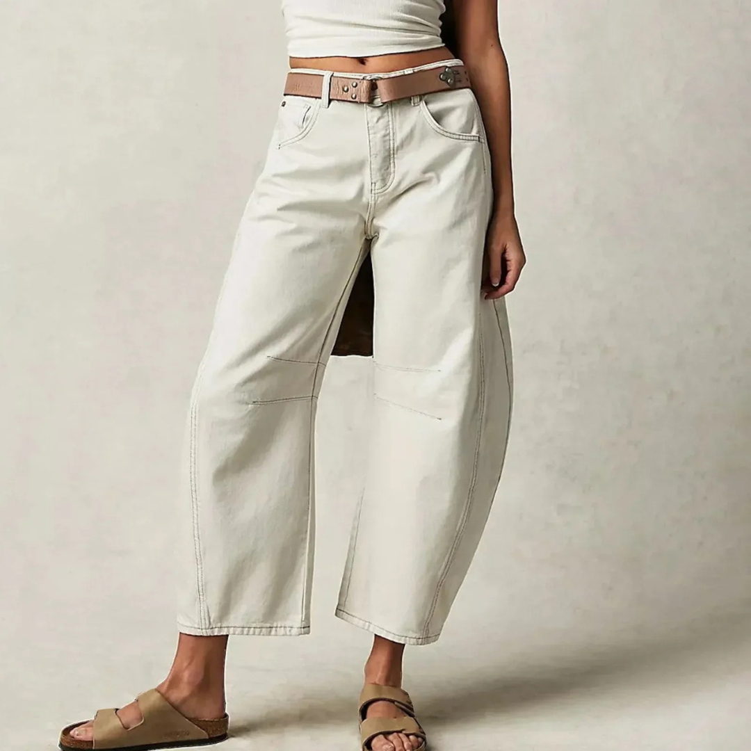 Maëlys | jean barrel femme taille haute à coupe ample