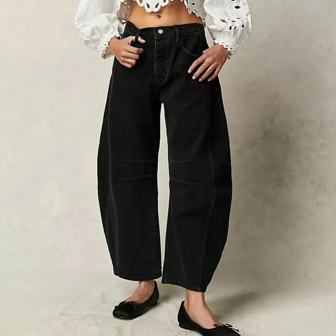 Maëlys | jean barrel femme taille haute à coupe ample