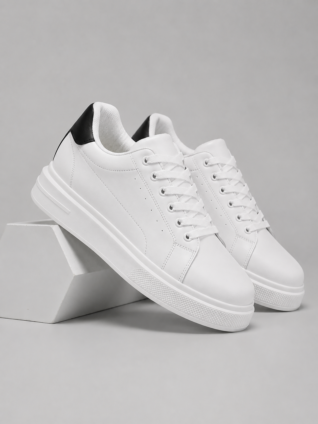Baskets Homme Cuir – Lacets Bicolores Semelle Légère | Style Casual Streetwear