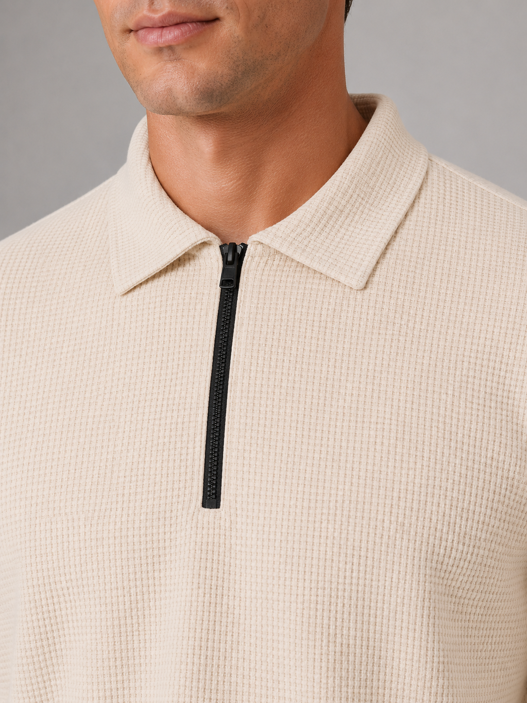 Ensemble Co-Ord Homme Polo Quarter-Zip & Pantalon – Coupe Moderne | Élégance Décontractée