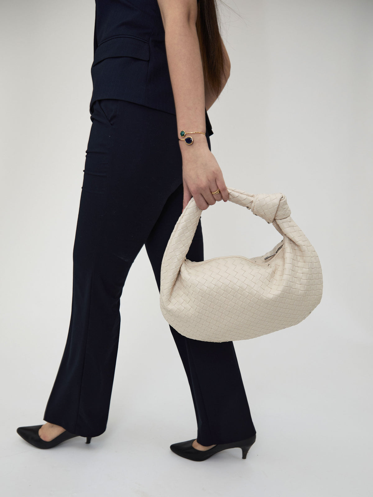 Sac à Main Femme Tressé Vegan Leather – Bandoulière Structuré | Style Chic Minimaliste
