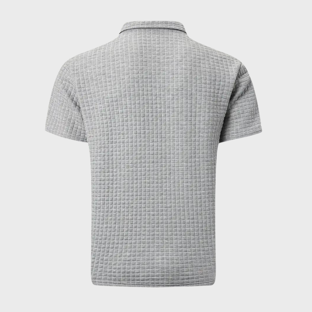 Polo Homme Texturé – Coupe Ajustée Détail Contrasté | Style Moderne & Casual Chic