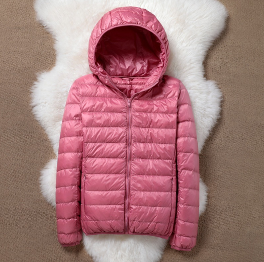 Doudoune Femme Ultra-Légère Capuche – Rembourrage Duvet Fermeture Zippée | Chaleur & Praticité