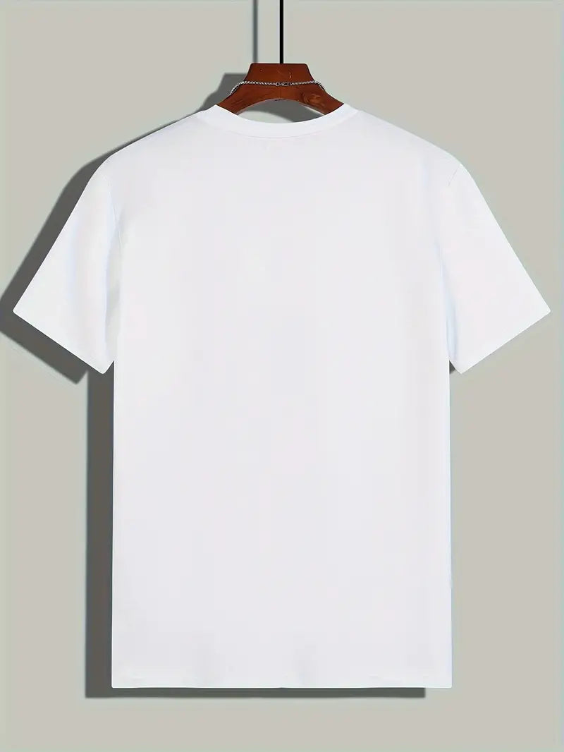 T-shirt homme basique uni confortable manches courtes col rond
