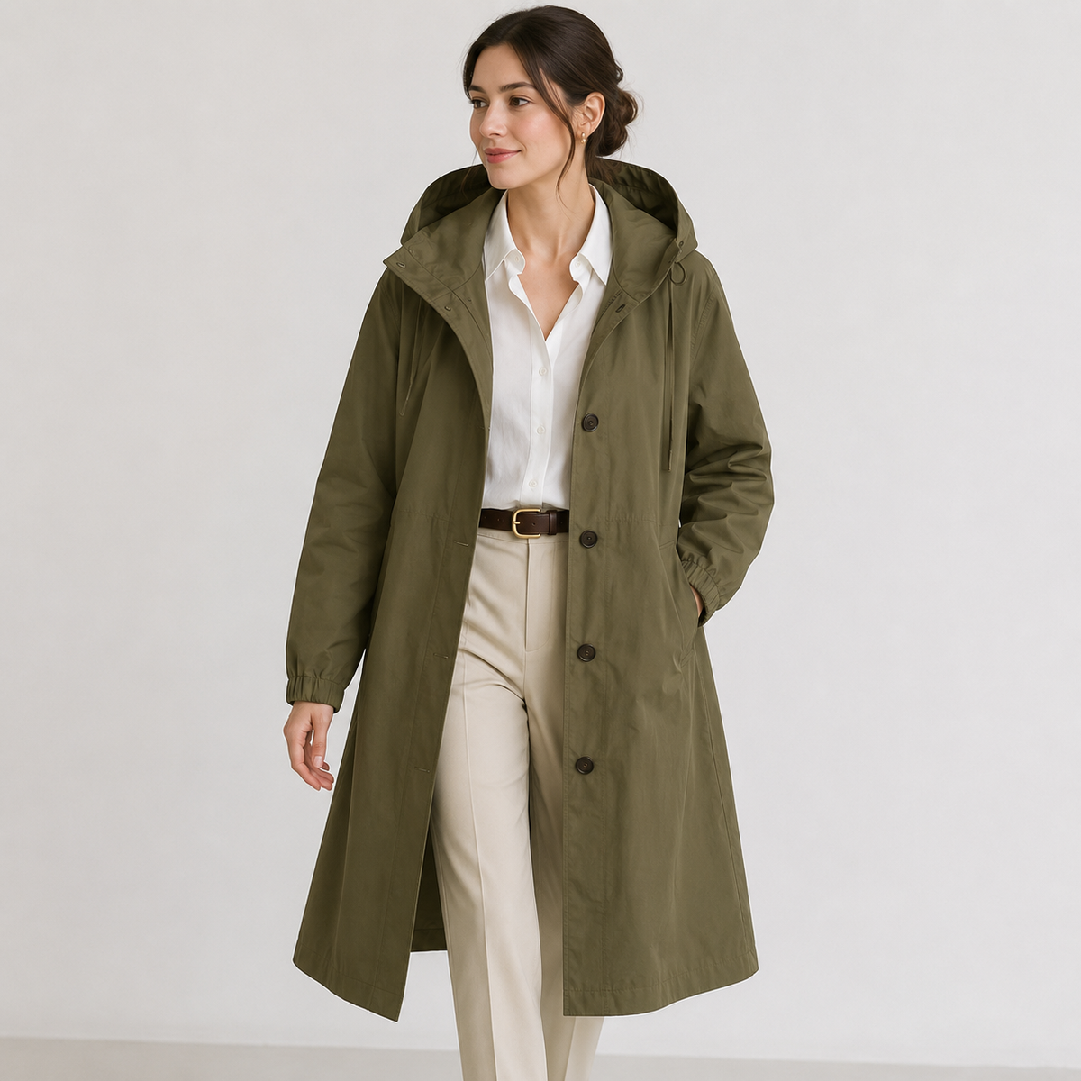 Coupe-Vent Femme Léger – Capuche Résistant à l'Eau | Style Moderne & Polyvalent Automne