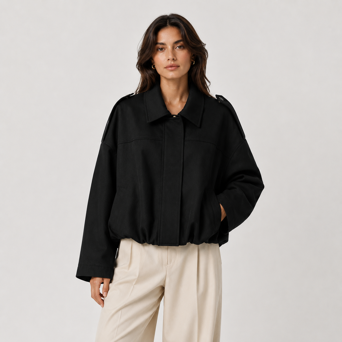 Veste Femme Suédine – Coupe Décontractée Style Casual Chic | Élégance Raffinée Automne Hiver