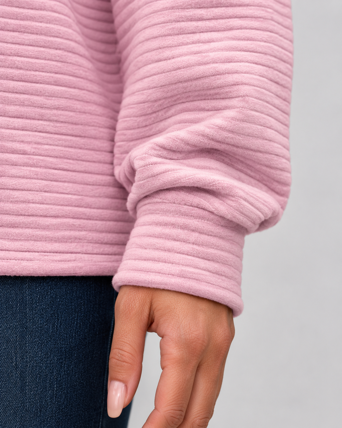 Pull Femme Col Zippé Côtelé Quarter-Zip – Maille Douce | Confort Polyvalent