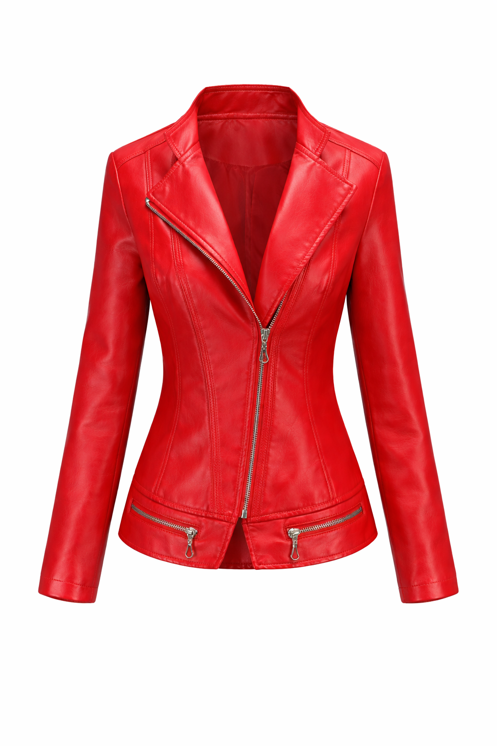 Blouson Biker Femme Cuir Véritable Matelassé – Coupe Ajustée | Dream Edition