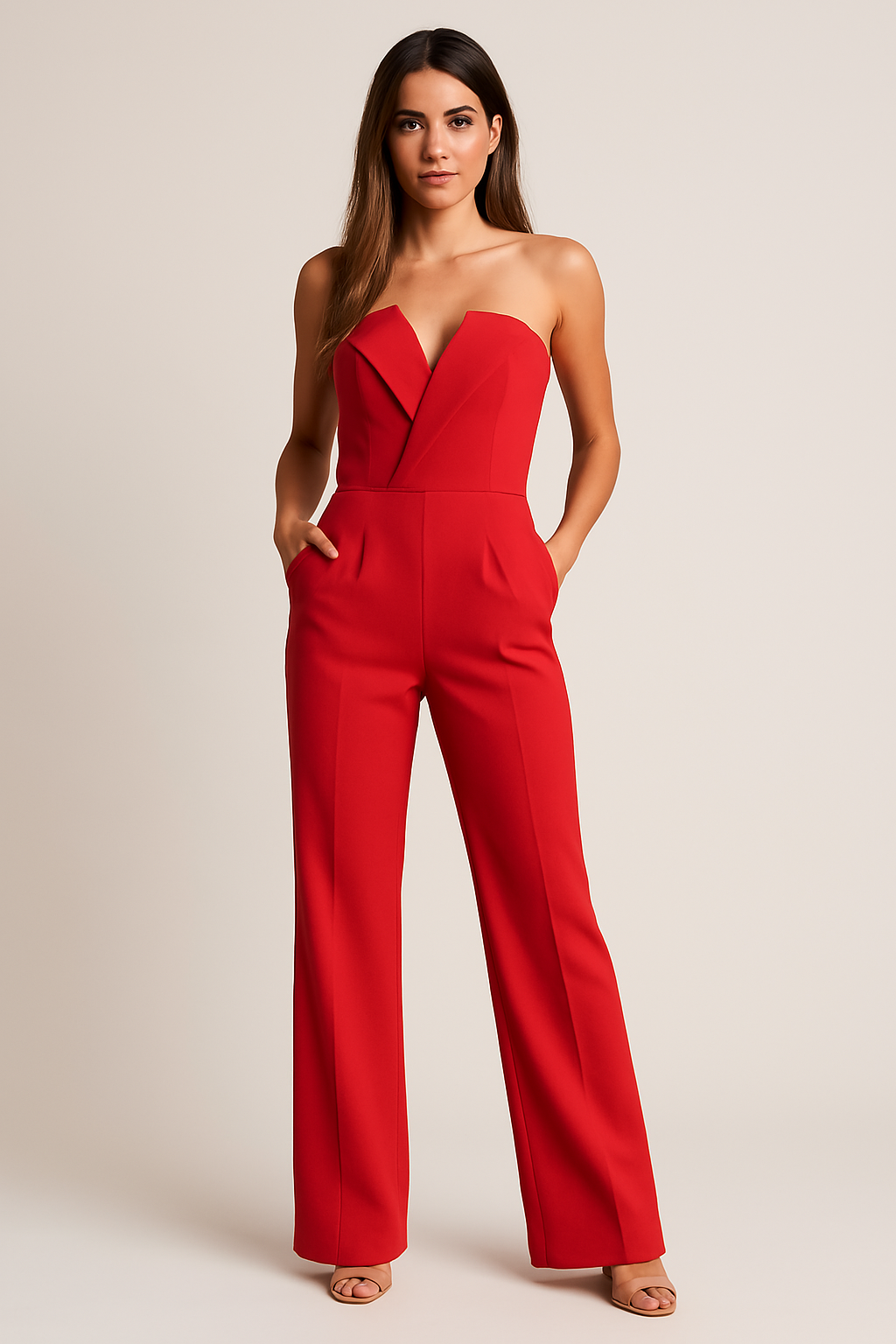 Maëlle | combinaison femme élégante bustier à jambes droites