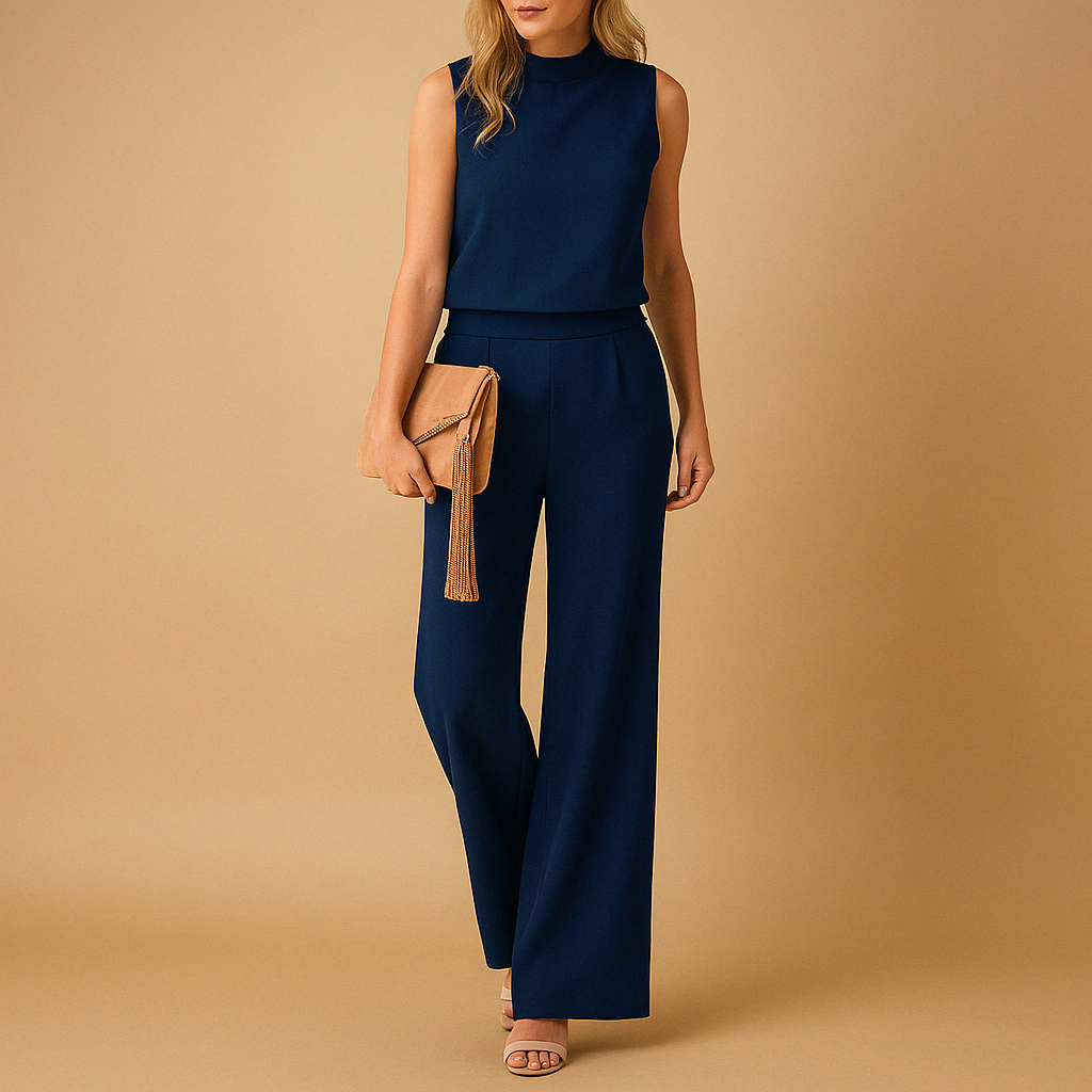 Combinaison Femme Sans Manches – Jambes Larges Coupe Fluide | Élégance Chic Garanti