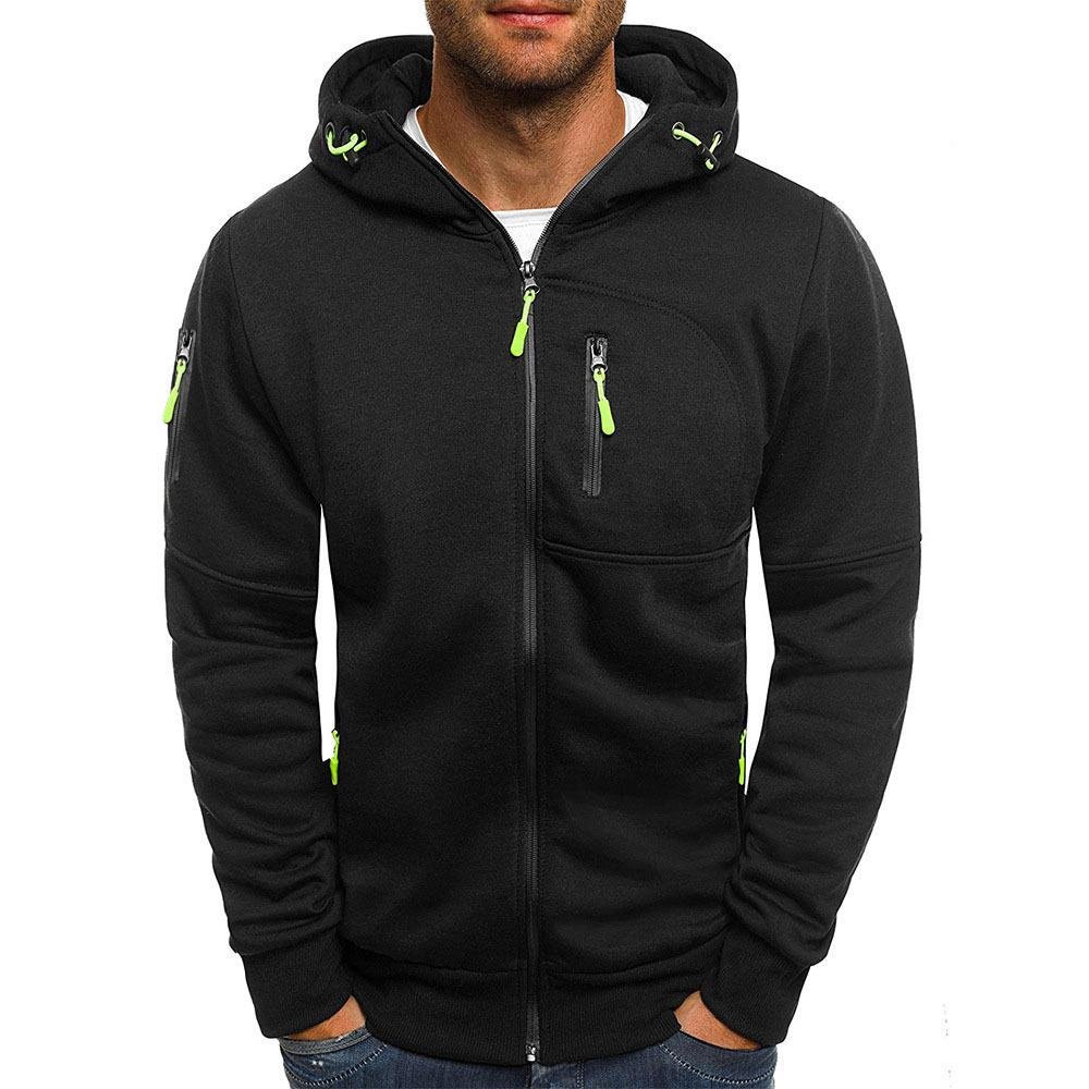 Sweatshirt Zippé Homme Capuche – Veste Légère Polyvalente | Jaxson Hoodie Jacket Automne