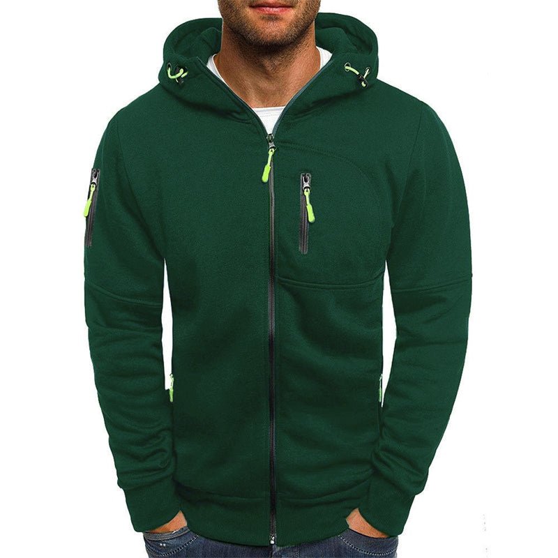 Sweatshirt Zippé Homme Capuche – Veste Légère Polyvalente | Jaxson Hoodie Jacket Automne