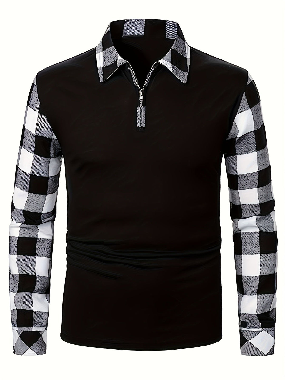 Veste Homme Demi-Zip Contrasté – Coupe Décontractée Légère | Adrian Lumberjack Automne
