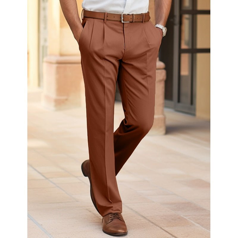 Pantalon Droit Homme Tailleur – Coupe Structurée Polyvalente | Edward Pantalon Classique