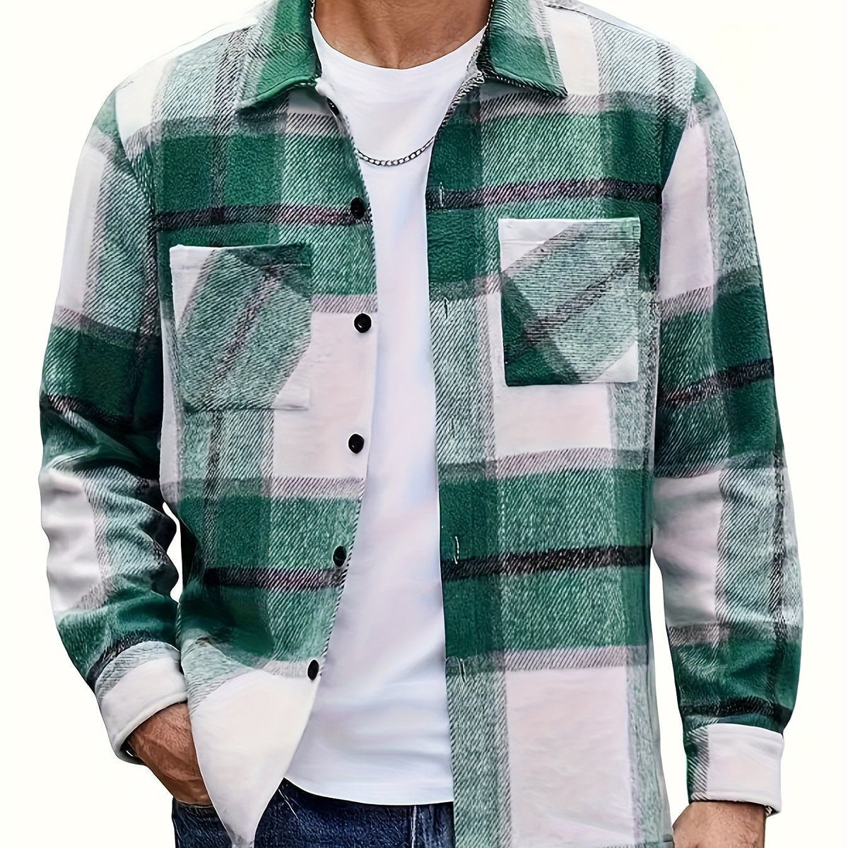 Veste Carreaux Homme Classique – Coupe Confortable Décontractée | Andrew Lumberjack Automne