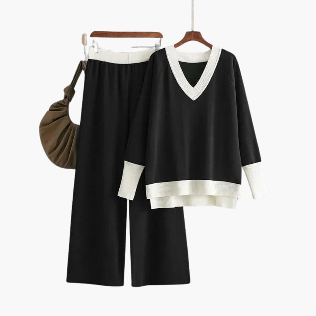 Ensemble Pull Tricot Femme Jambe Large – Manches Longues Taille Unique | Eliana Cosy Hiver