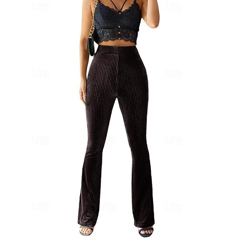 Pantalon Taille Haute Femme Vert Clair – Coupe Élégante Décontractée | Avani Pantalon