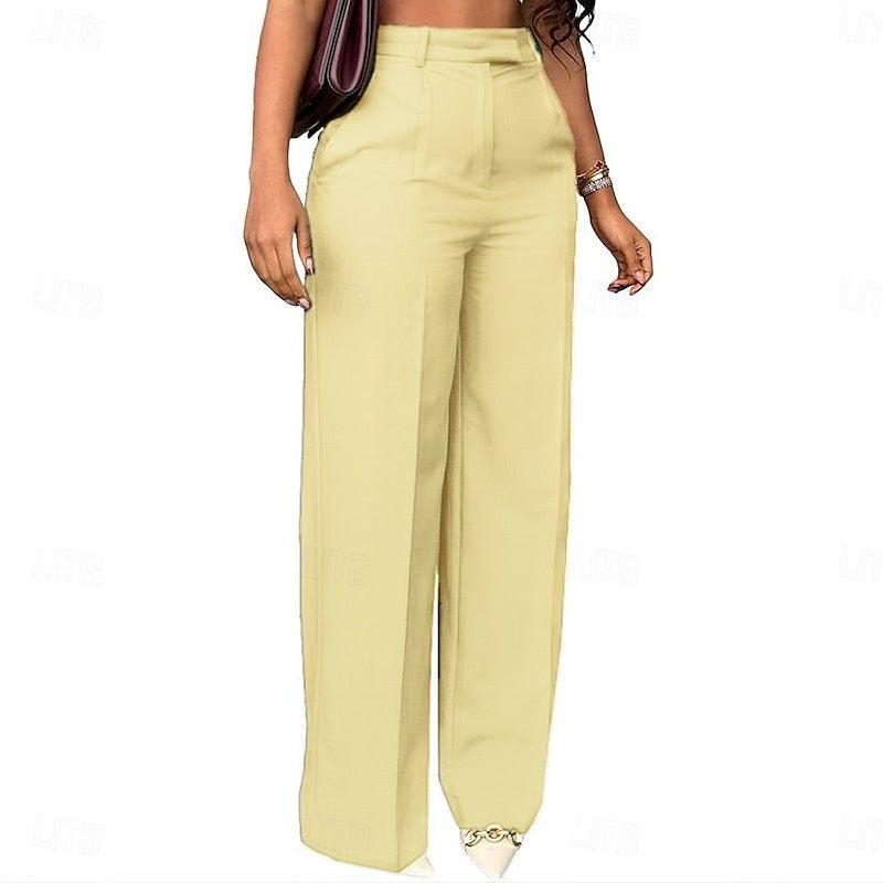 Emery | Elegant High-Waist Straight-Leg Trousers