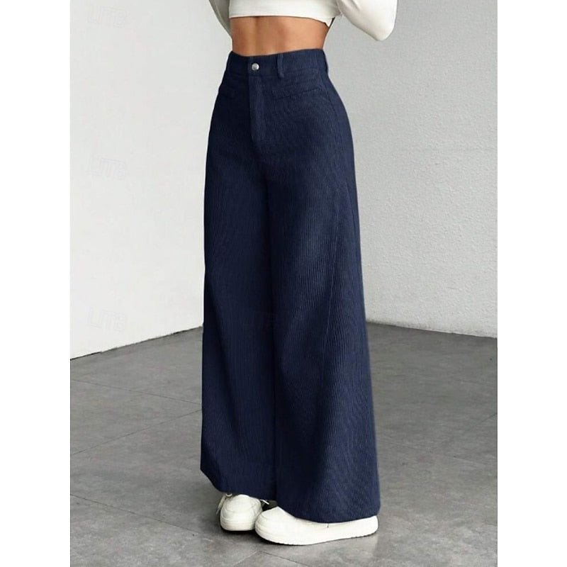 Adalyn | Elegant High-Waist Wide-Leg Trousers