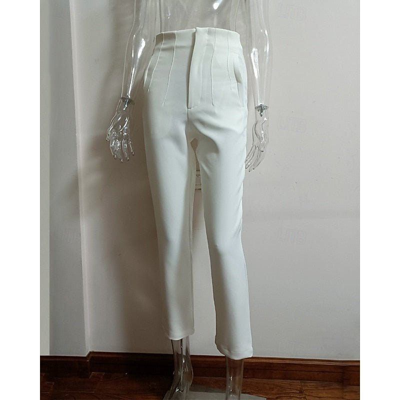 Pantalon Tailleur Femme Taille Haute – Coupe Ajustée Élégante | Nora Pantalon Bureau