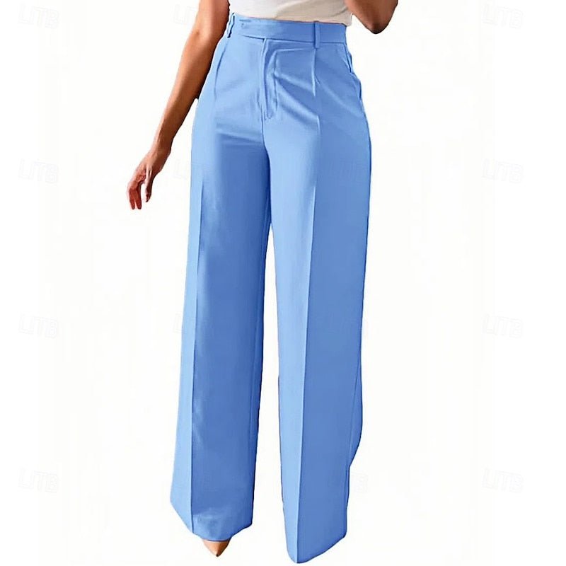 Emery | Elegant High-Waist Straight-Leg Trousers