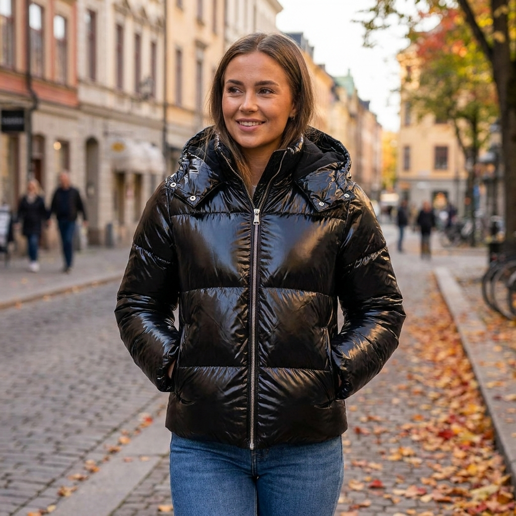 Doudoune Femme Brillante – Chaleur Confort & Élégance Moderne | Style Hiver Tendance