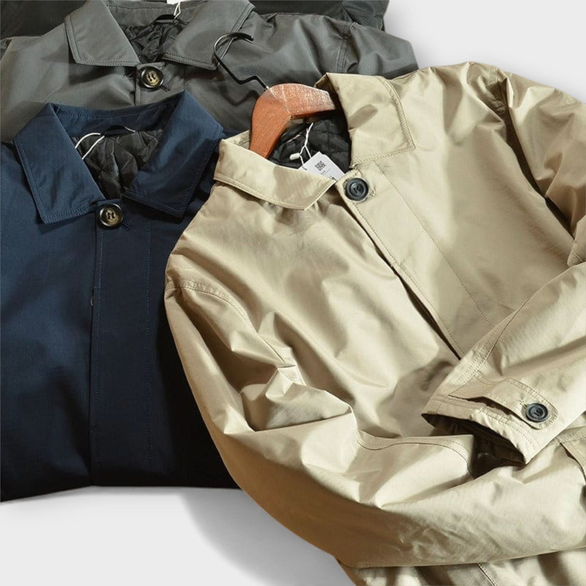Veste Homme Col Revers Multi-Poches – Blouson Mi-Saison Boutonné Coupe Ample | Style Urbain Casual