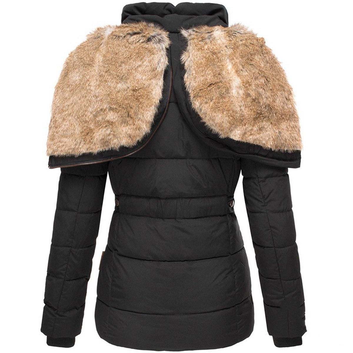 Parka Femme Imperméable – Capuche Fausse Fourrure Doublure Polaire | Chaud & Élégant Hiver