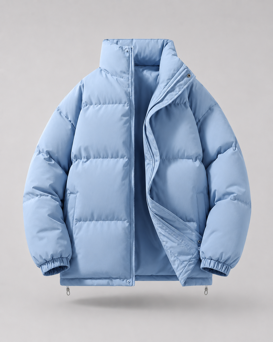 Doudoune Homme Oversize Col Droit – Rembourrage Chaud Imperméable | Style Urbain Hiver