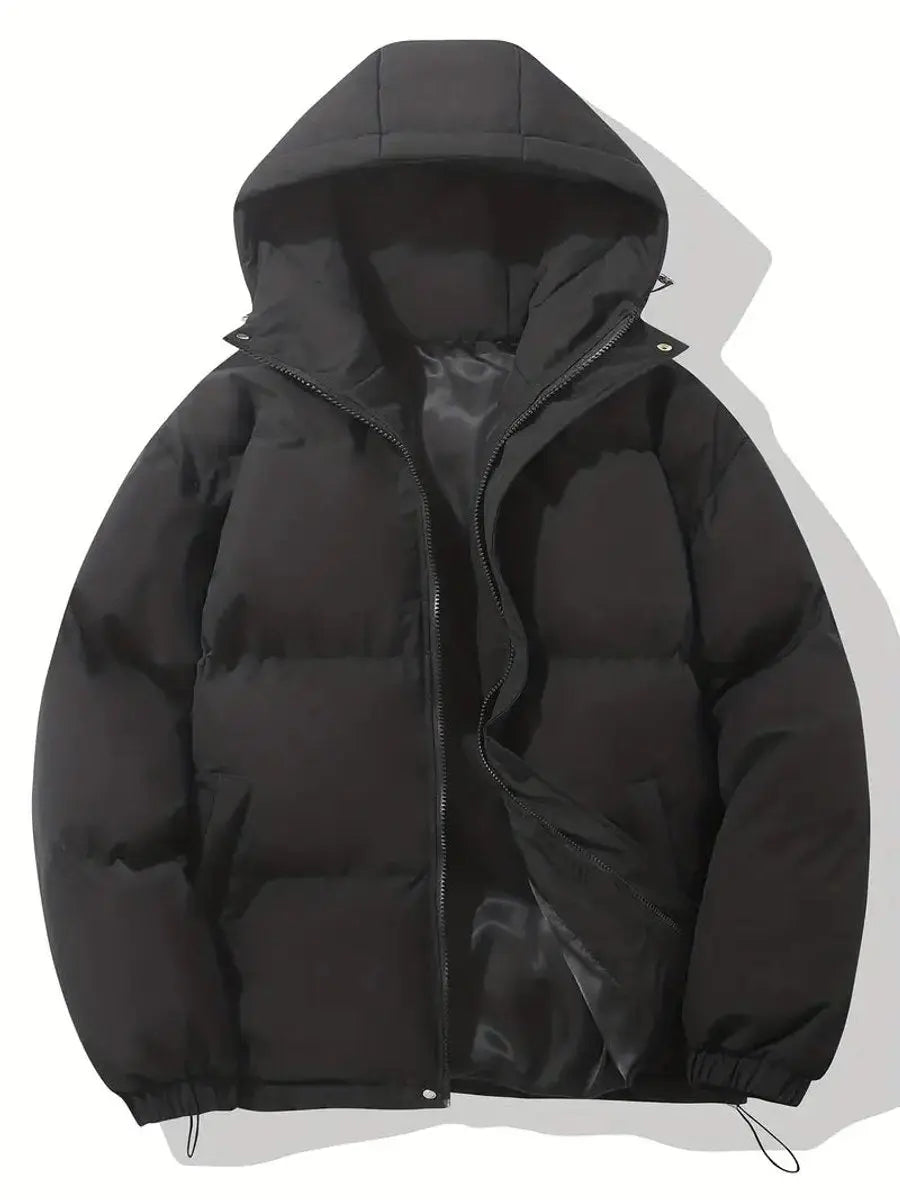 Doudoune Femme à Capuche Zippée – Rembourrage Matelassé Poignets Élastiqués | Chaleur Hivernale