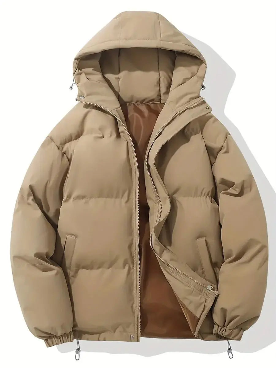 Doudoune Femme à Capuche Zippée – Rembourrage Matelassé Poignets Élastiqués | Chaleur Hivernale