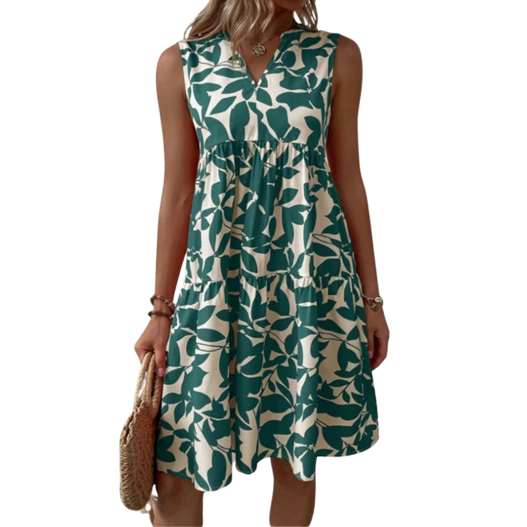 Robe évasée à fleurs pour femme