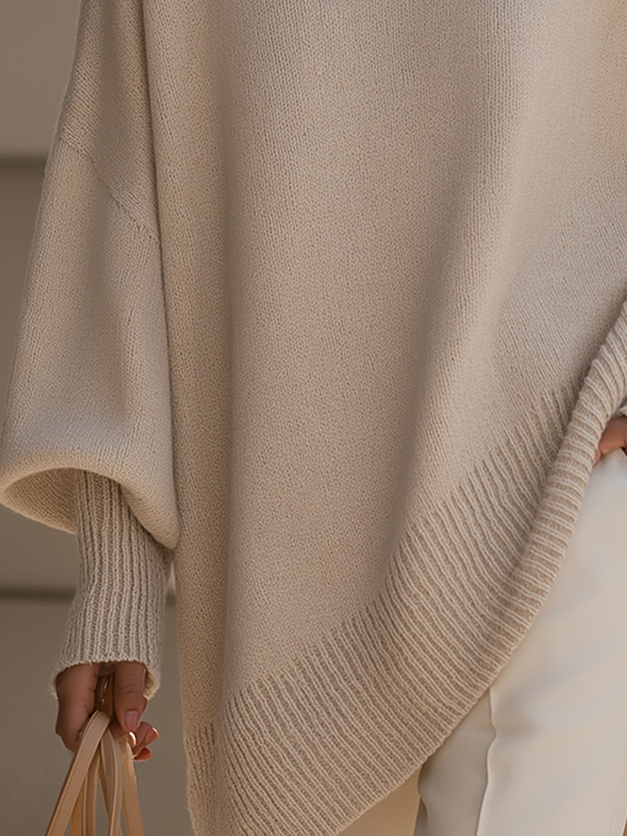 Women’s Oversized Batwing Knit Sweater