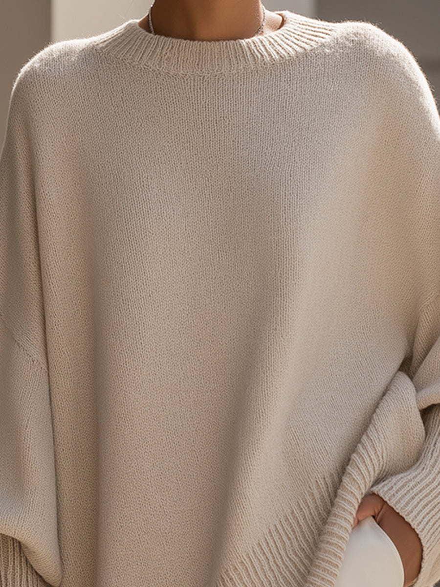 Women’s Oversized Batwing Knit Sweater