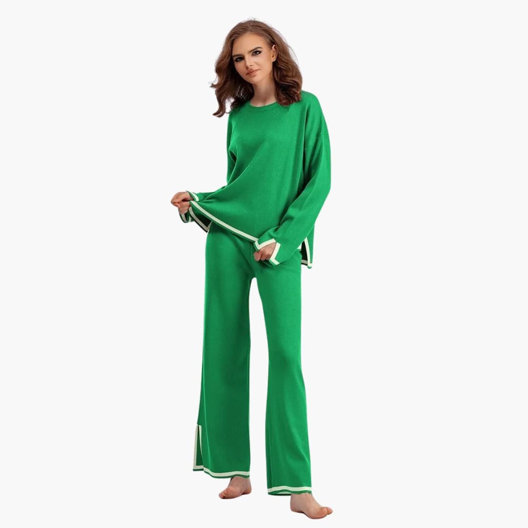Ensemble Deux Pièces Femme Pull Maille Douce – Taille Unique Confortable | Adeline Hiver